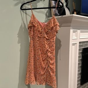 Medium short pink blush dress